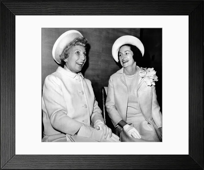 Framed Print : Lady Bird Johnson and Muriel Humphrey at the annual First Lady Breakfast of the Congressional Club. May 5, 1966. (CSU_ALPHA_741) CSU Archives / Everett Collection