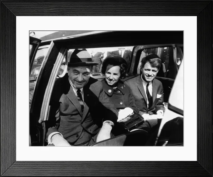 Framed Print : President Lyndon Johnson campaigns in New York City with Robert Kennedy. The former Attorney General was campaigning for the US Senate Framed Print : President Lyndon Johnson campaigns in New York City with Robert Kennedy. The former Attorney General was campaigning for the US Senate