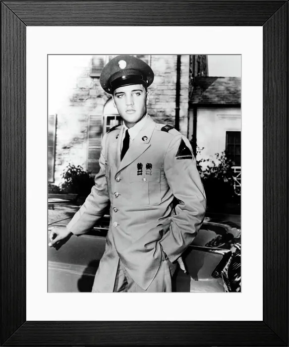 Framed Print : Army Private Elvis Presley, late 1950s