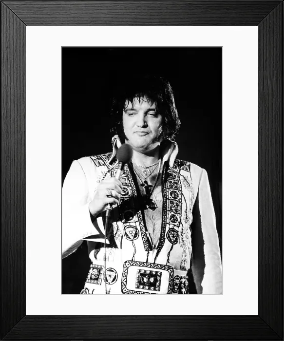 Framed Print : Elvis Presley, Hollywood, Florida, February 12, 1977