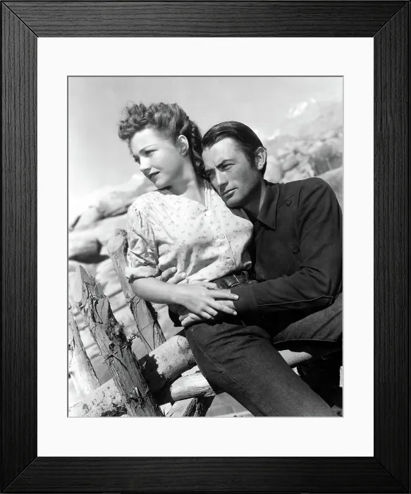 Framed Print : YELLOW SKY, Anne Baxter, Gregory Peck, 1949