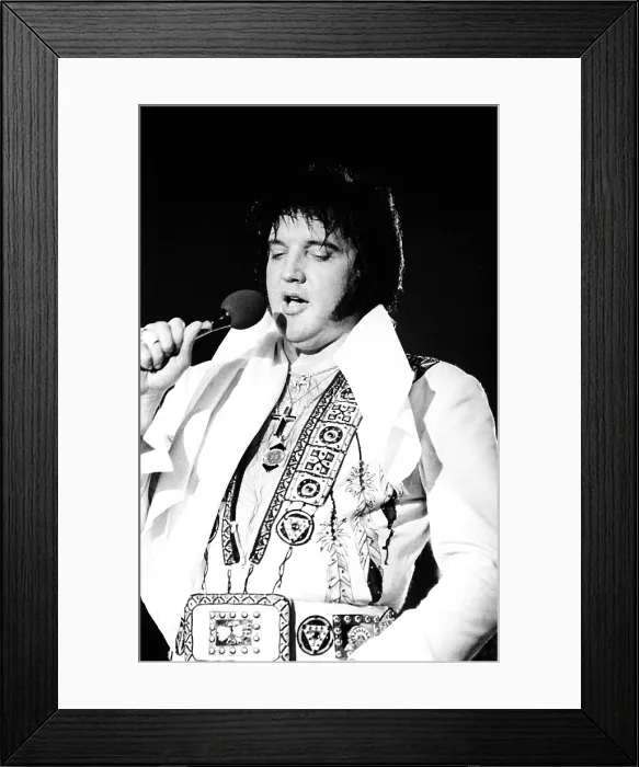Framed Print : Elvis Presley, Hollywood, Florida, February 12, 1977