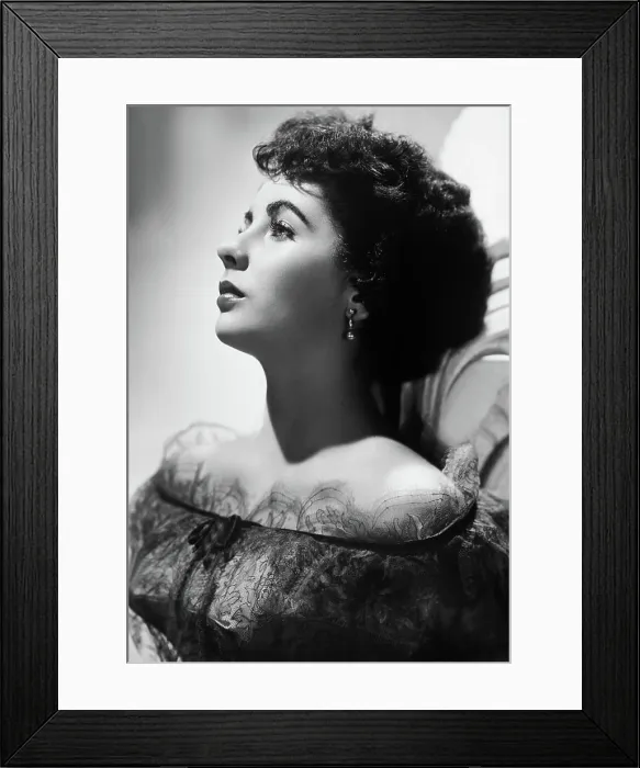 Framed Print : Elizabeth Taylor, 1951