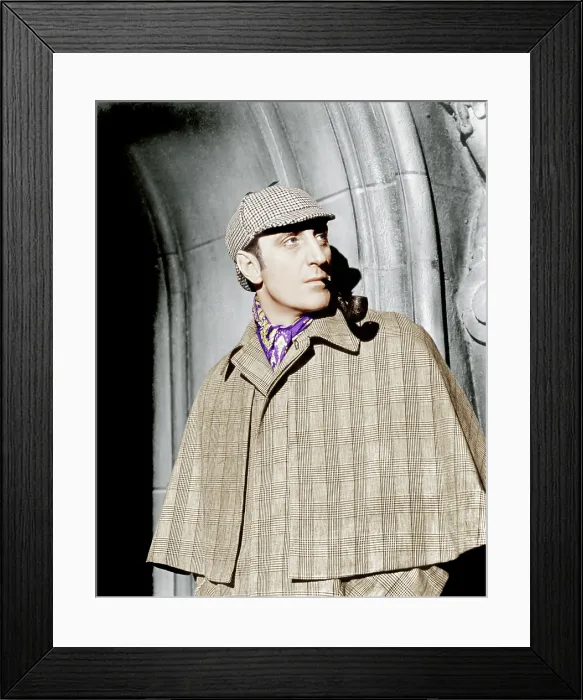 Framed Print : THE HOUND OF THE BASKERVILLES, Basil Rathbone, 1939. 20th Century Fox Film Corporation, TM & Copyright / courtesy Everett Collection