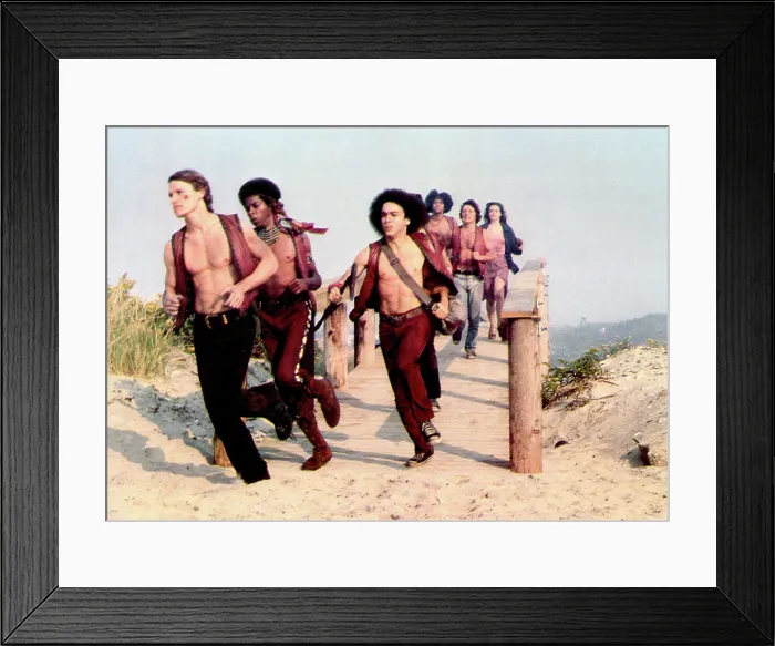 Framed Print : THE WARRIORS, Michael Beck, David Harris, Marcelino Sanchez, Brian Tyler, Terry Michos, Deborah Van Valkenburgh, 1979. (c)Paramount. Courtesy: Everett Collection Framed Print : THE WARRIORS, Michael Beck, David Harris, Marcelino Sanchez, Brian Tyler, Terry Michos, Deborah Van Valkenburgh, 1979. (c)Paramount. Courtesy: Everett Collection
