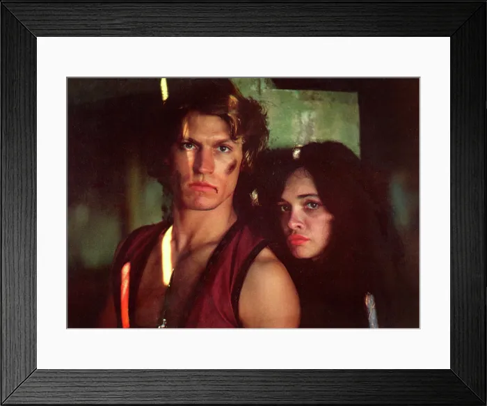 Framed Print : THE WARRIORS, Michael Beck, Deborah Van Valkenburgh, 1979. (c)Paramount. Courtesy: Everett Collection