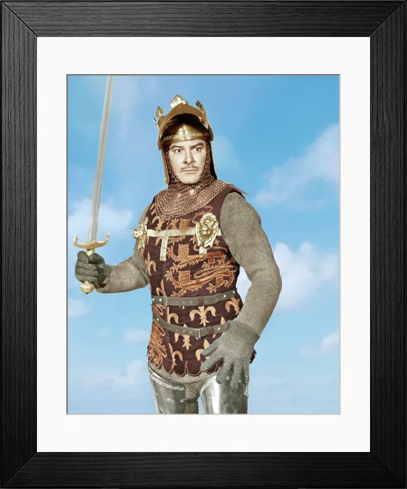 Framed Print : THE DARK AVENGER, (aka THE WARRIORS), Errol Flynn, 1955