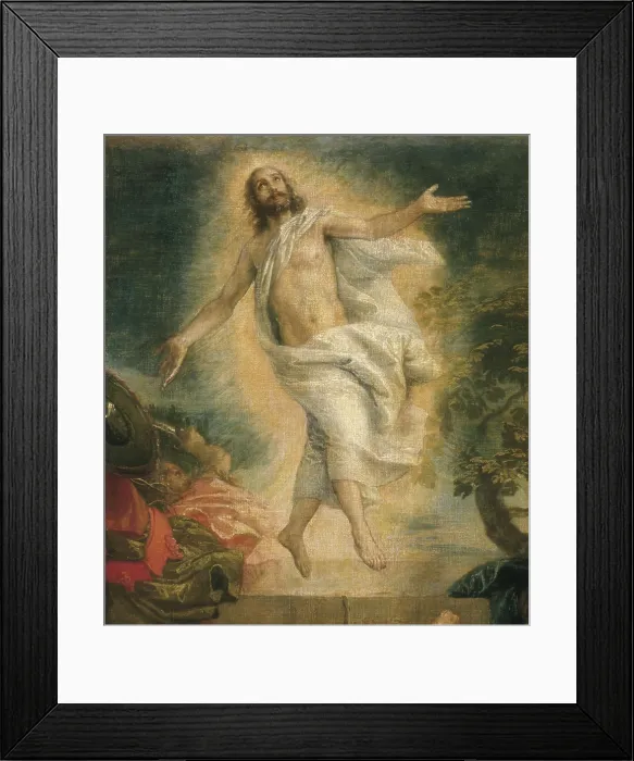 Framed Print : VERONESE, Paolo Caliari, called Paolo (1528-1588). The Resurrection of Christ. Renaissance art. Cinquecento. Oil on canvas. RUSSIA. Moscow. Pushkin Museum of Fine Arts