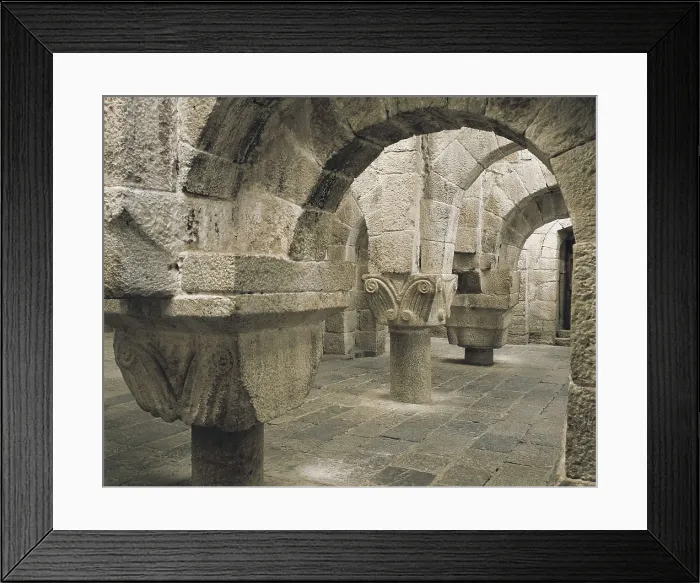 Framed Print : Monastery of San Salvador of Leyre. SPAIN. Yesa. Monastery of San Salvador of Leyre. Crypt (11th c.). Romanesque art. Architecture. AISA / Everett Collection**US SALES ONLY** Framed Print : Monastery of San Salvador of Leyre. SPAIN. Yesa. Monastery of San Salvador of Leyre. Crypt (11th c.). Romanesque art. Architecture. AISA / Everett Collection**US SALES ONLY**
