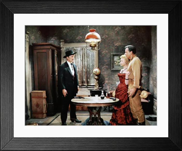 Framed Print : GUNFIGHT AT THE O.K. CORRAL, Kirk Douglas, Jo Van Fleet, John Ireland, 1957 Framed Print : GUNFIGHT AT THE O.K. CORRAL, Kirk Douglas, Jo Van Fleet, John Ireland, 1957