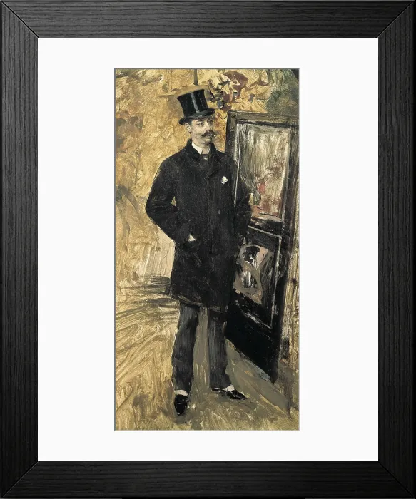 Framed Print : BOLDINI, Giovanni (1842-1931). The Poet Hanvin. 1895-1900. Oil on canvas. BRAZIL. Sao Paulo. Sao Paulo Museum of Art. AISA / Everett Collection**US SALES ONLY**