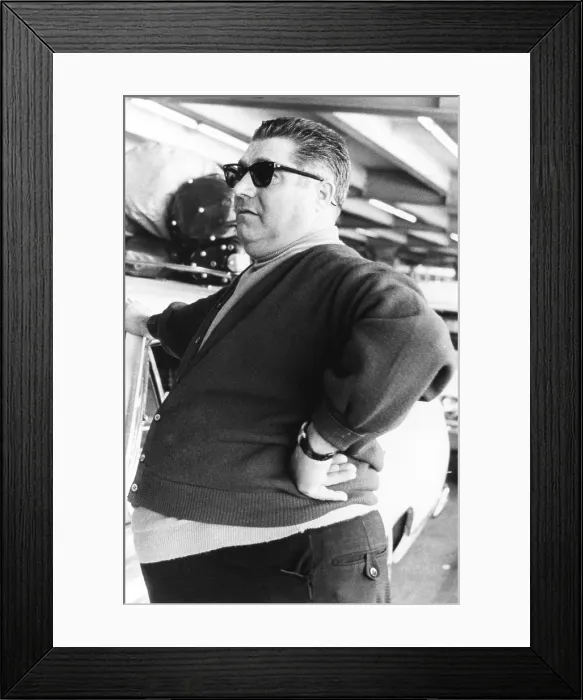 Framed Print : Carl Corky Civella after he was served with a Federal subpoena at Miami International Airport