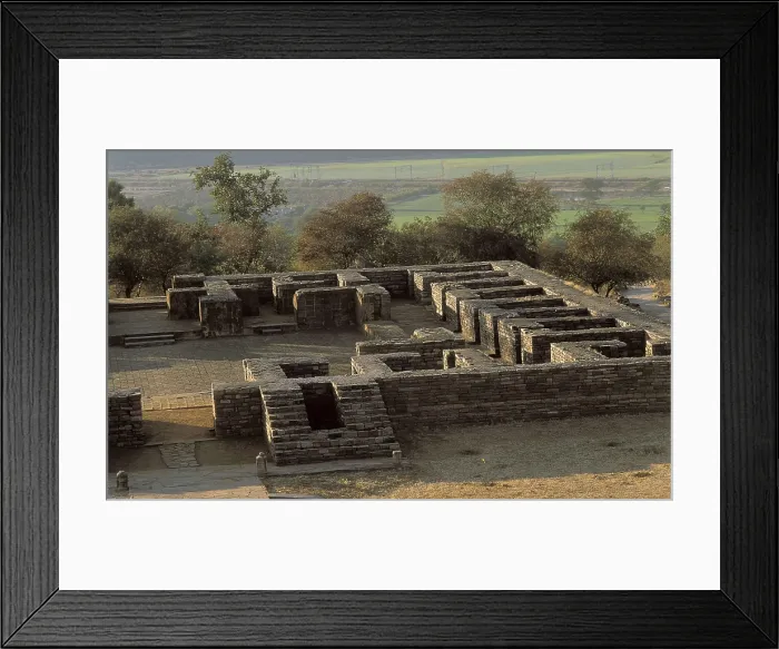 Framed Print : INDIA. MADHYA PRADESH. Sanchi. Foundations of the monastery of Sanchi (11th-12th c.). AISA / Everett Collection**US SALES ONLY**