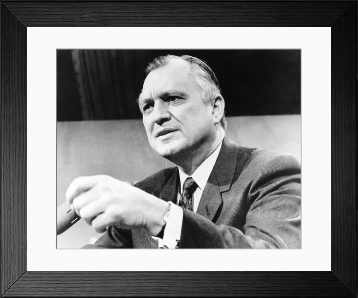 Framed Print : Interior Secretary, Walter Hinkle, was fired by President Richard Nixon, Nov. 25, 1970