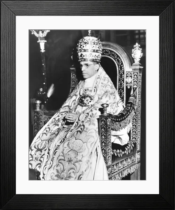 Framed Print : Pope Pius XII celebrated the 10th anniversary of his of his papacy at the Sistine Chapel. March 26, 1949 Framed Print : Pope Pius XII celebrated the 10th anniversary of his of his papacy at the Sistine Chapel. March 26, 1949