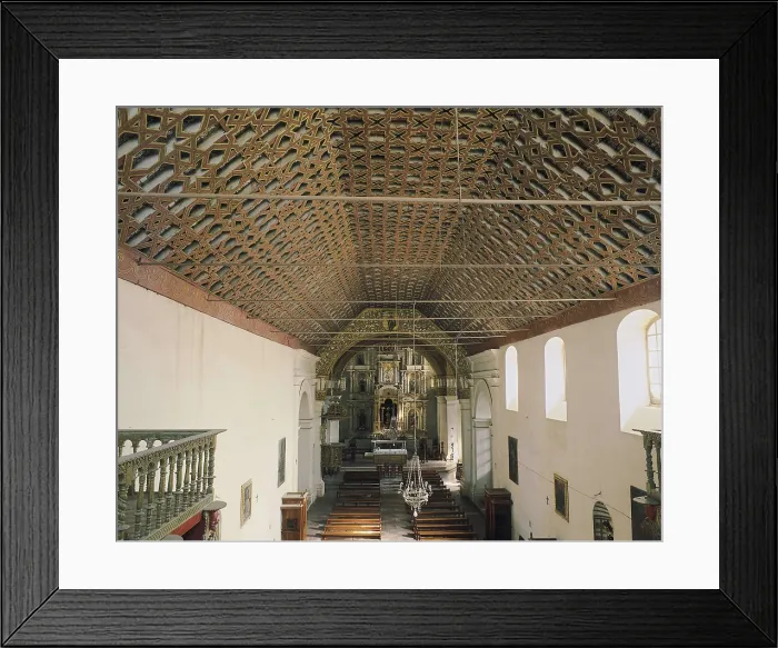 Framed Print : BOLIVIA. CHUQUISACA. Sucre. Church of San Miguel (1621). Nave in mudejar style. Decorative Arts. AISA / Everett Collection**US SALES ONLY**