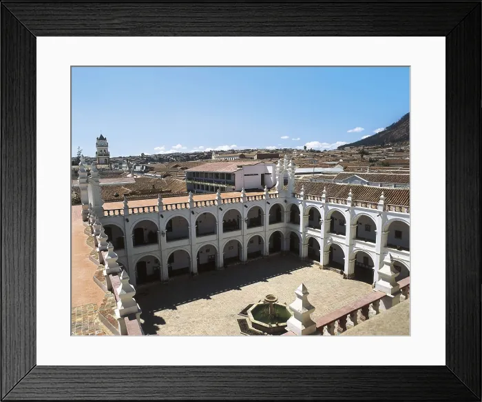 Framed Print : BOLIVIA. CHUQUISACA. Sucre. Church of San Felipe Neri (neoclassica, 1795). Cloister of two floors. AISA / Everett Collection**US SALES ONLY**