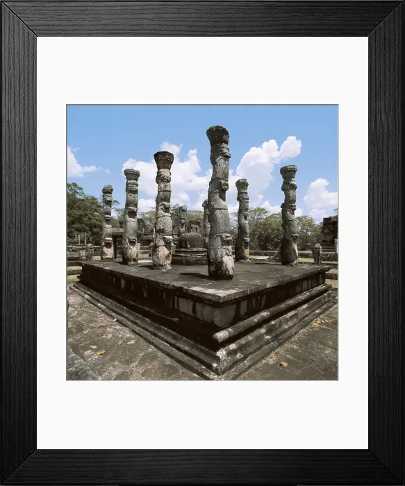 Framed Print : SRI LANKA. POLONNARUWA. Polonnaruwa. Nissanka Latha Mandapa (13th c.), temple built by king Nissankamalla. AISA / Everett Collection**US SALES ONLY**