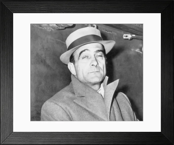 Framed Print : Vito Genovese, American gangster, June 2, 1945, after arriving in New York by ship from Italy