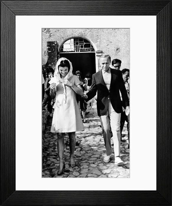 Framed Print : Jacqueline Kennedy and Roswell Gilpatric leave a church in Palenque, Mexico Framed Print : Jacqueline Kennedy and Roswell Gilpatric leave a church in Palenque, Mexico