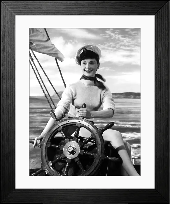 Framed Print : Audrey Hepburn, ca. 1950s