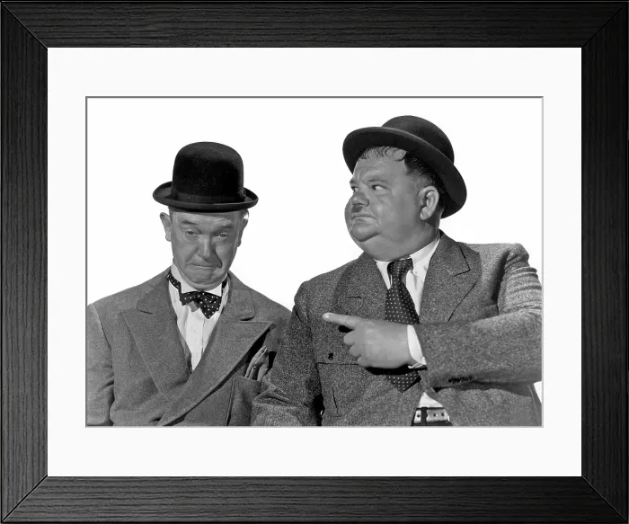 Framed Print : STAN LAUREL, OLIVER HARDY [Laurel & Hardy], ca. early-1940s
