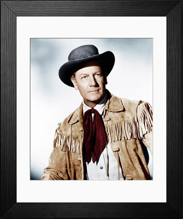 Framed Print : THE FIRST TEXAN, Joel McCrea, 1956