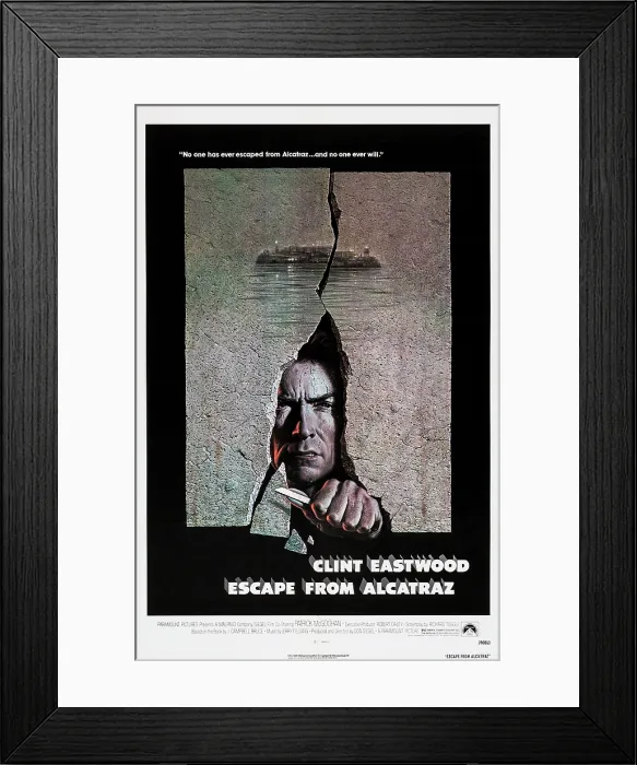 Framed Print : ESCAPE FROM ALCATRAZ, Clint Eastwood, 1979