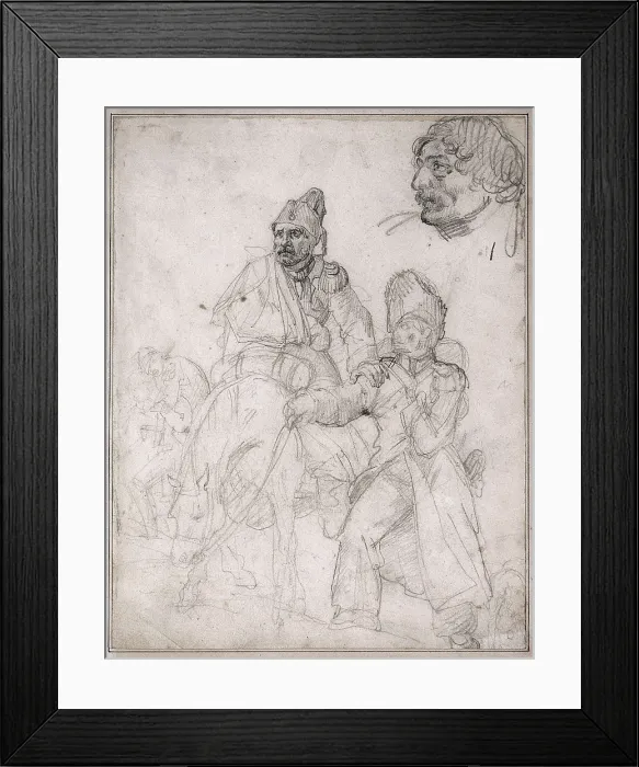 Framed Print : GRICAULT, Thodore (1791-1824). The Return from Russia. beg. 19th c. Romanticism. Drawing. UNITED STATES OF AMERICA. Chicago. Art Institute of Chicago
