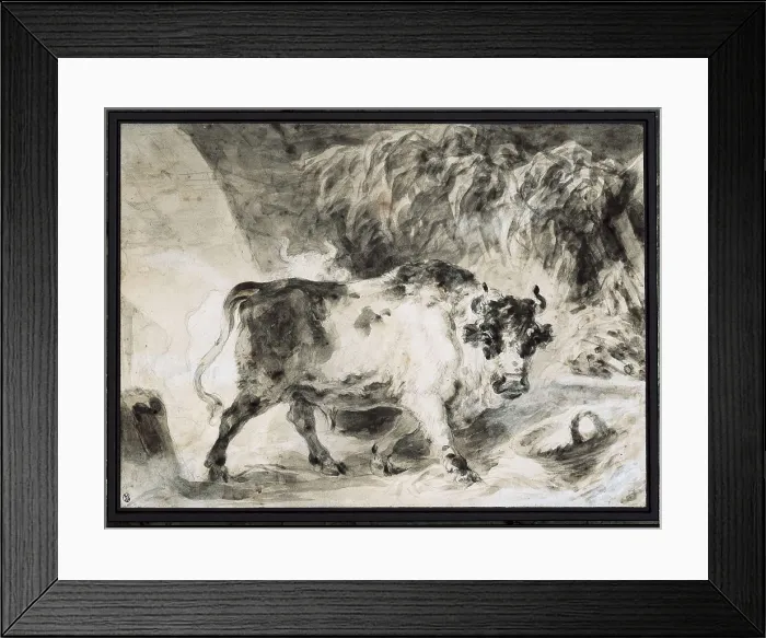 Framed Print : FRAGONARD, Jean Honor (1732-1806). Bull of the Roman Campagna. 1773 - 1774. Rococo. Drawing. UNITED STATES OF AMERICA. Chicago. Art Institute of Chicago Framed Print : FRAGONARD, Jean Honor (1732-1806). Bull of the Roman Campagna. 1773 - 1774. Rococo. Drawing. UNITED STATES OF AMERICA. Chicago. Art Institute of Chicago
