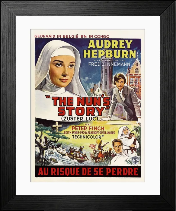 Framed Print : THE NUN'S STORY, Audrey Hepburn (top twice), 1959 Framed Print : THE NUN'S STORY, Audrey Hepburn (top twice), 1959