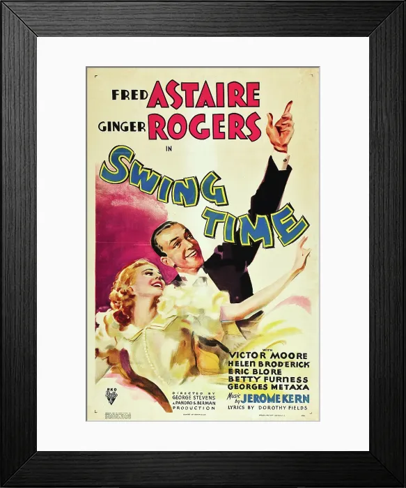 Framed Print : SWING TIME, Ginger Rogers, Fred Astaire, 1936