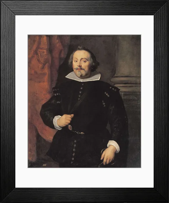 Framed Print : VAN DYCK, pupil of Anton (17th century). Francisco de Moncada. 17th c