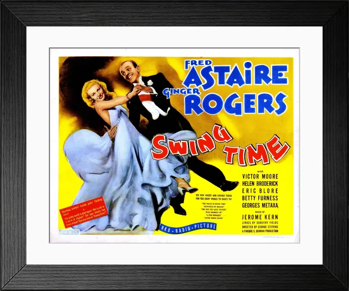 Framed Print : SWING TIME, from left, Ginger Rogers, Fred Astaire, 1936 Framed Print : SWING TIME, from left, Ginger Rogers, Fred Astaire, 1936