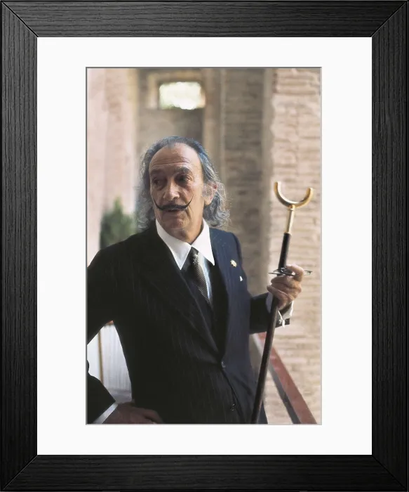 Framed Print : DALI, Salvador (1904-1989). Salvador Dali at the Teatro Museo of Figueres in 1976. AISA / Everett Collection**US SALES ONLY** Framed Print : DALI, Salvador (1904-1989). Salvador Dali at the Teatro Museo of Figueres in 1976. AISA / Everett Collection**US SALES ONLY**
