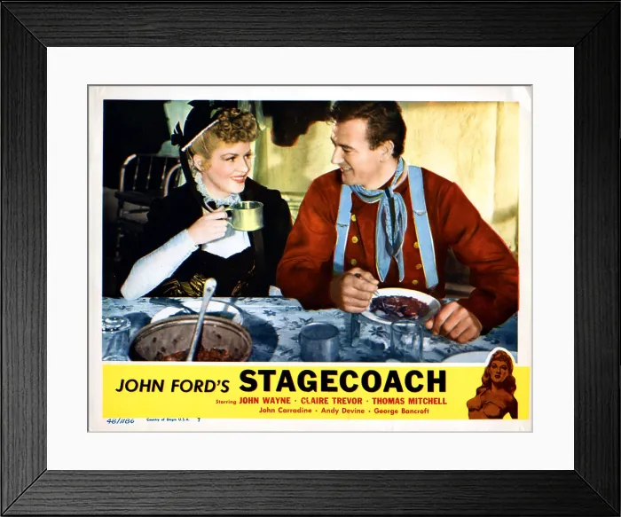 Framed Print : STAGECOACH, from left, Claire Trevor, John Wayne, 1939 Framed Print : STAGECOACH, from left, Claire Trevor, John Wayne, 1939