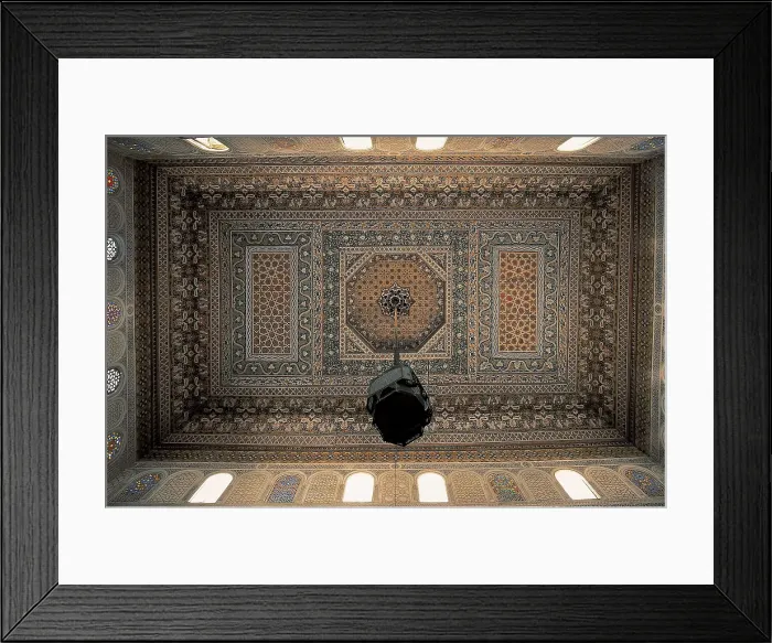 Framed Print : AL-MEKKI, Muhammad (19th c.-20th c.). Bahia Palace. MOROCCO. Marrakech. Bahia Palace. Ceilings of the Grand Vizier's chamber. Islamic art. Architecture Framed Print : AL-MEKKI, Muhammad (19th c.-20th c.). Bahia Palace. MOROCCO. Marrakech. Bahia Palace. Ceilings of the Grand Vizier's chamber. Islamic art. Architecture