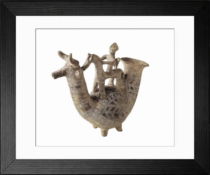 Framed Print : Askos Benacci. 7th c. BC. Vase used for storing perfumes and ointments. Iron Age. Villanova Culture. Terra-cotta. ITALY. Bologna. Civic Archaeological Museum. Proc: ITALY Framed Print : Askos Benacci. 7th c. BC. Vase used for storing perfumes and ointments. Iron Age. Villanova Culture. Terra-cotta. ITALY. Bologna. Civic Archaeological Museum. Proc: ITALY
