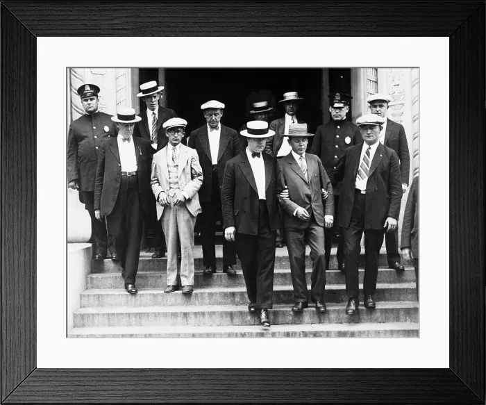 Framed Print : William Seligman (left) and Jacob Miller (right) were arrested by the police of Boston, Mass
