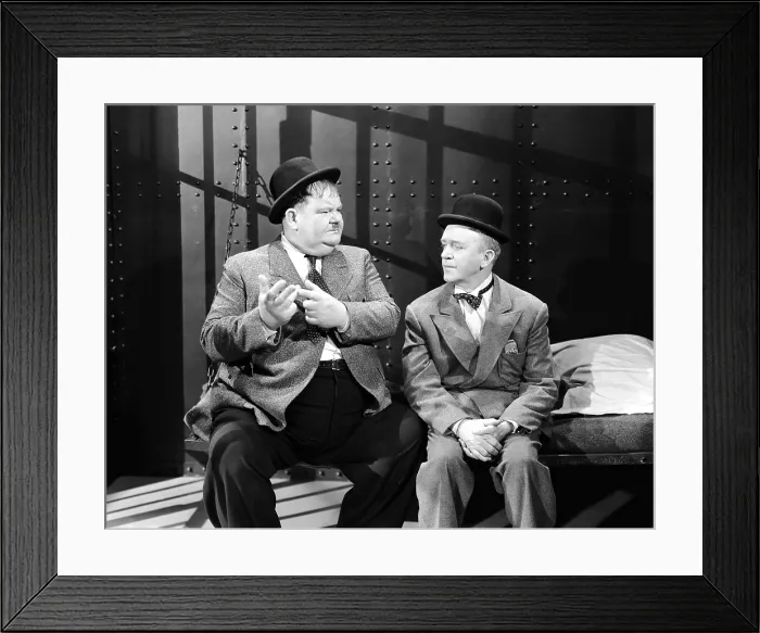 Framed Print : NOTHING BUT TROUBLE, Oliver Hardy, Stan Laurel, 1944 Framed Print : NOTHING BUT TROUBLE, Oliver Hardy, Stan Laurel, 1944
