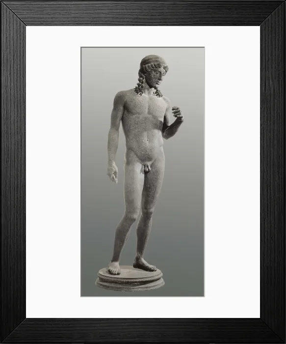 Framed Print : Zither player Apollo. 5th c. BC. Classical Greek art. Sculpture on bronze. ITALY. Naples. National Museum of Archaeology. Proc: ITALY. Pompeii Framed Print : Zither player Apollo. 5th c. BC. Classical Greek art. Sculpture on bronze. ITALY. Naples. National Museum of Archaeology. Proc: ITALY. Pompeii
