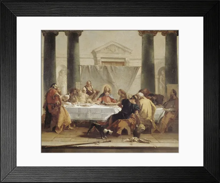 Framed Print : TIEPOLO, Giovanni Battista (1696-1770). The Last Supper. 1745. Baroque art. Oil on canvas. FRANCE. Paris. Louvre Museum. AISA / Everett Collection**US SALES ONLY** Framed Print : TIEPOLO, Giovanni Battista (1696-1770). The Last Supper. 1745. Baroque art. Oil on canvas. FRANCE. Paris. Louvre Museum. AISA / Everett Collection**US SALES ONLY**