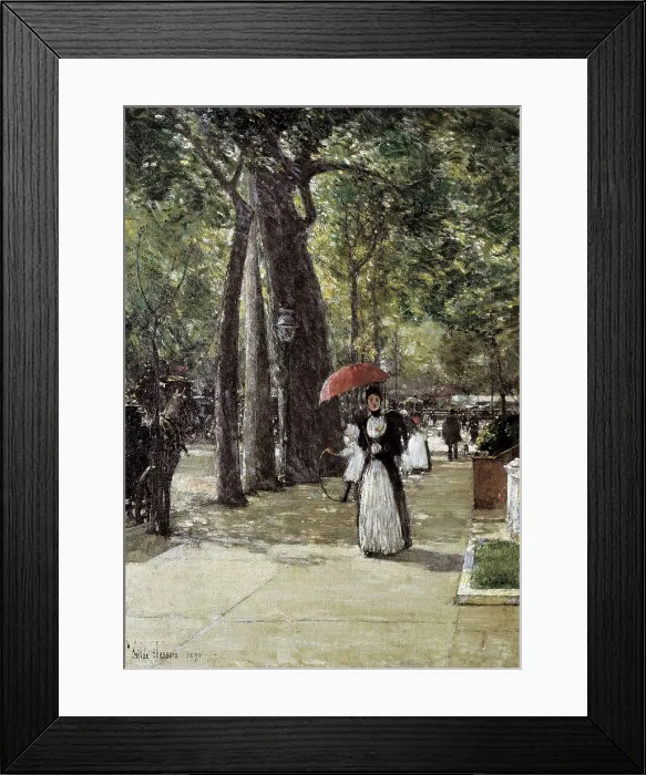 Framed Print : HASSAM, Childe (1859-1935). Fifth Avenue at Washington Square, New York. 1891. Impressionism. Oil on canvas. SPAIN. Madrid. Thyssen-Bornemisza Museum of Art Framed Print : HASSAM, Childe (1859-1935). Fifth Avenue at Washington Square, New York. 1891. Impressionism. Oil on canvas. SPAIN. Madrid. Thyssen-Bornemisza Museum of Art