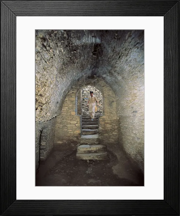 Framed Print : PAKISTAN. NORTH-WEST FRONTIER PROVINCE. The Buddhist monastic complex of Takht-i-Bahi or Throne of Origins (1st c.). AISA / Everett Collection**US SALES ONLY**