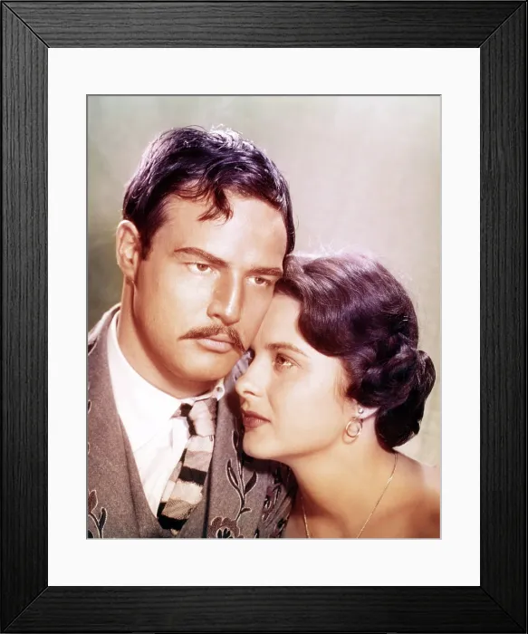 Framed Print : VIVA ZAPATA!, from left: Marlon Brando as Emilio Zapata, Jean Peters, 1952, TM & Copyright 20th Century Fox Film Corp. / courtesy Everett Collection Framed Print : VIVA ZAPATA!, from left: Marlon Brando as Emilio Zapata, Jean Peters, 1952, TM & Copyright 20th Century Fox Film Corp. / courtesy Everett Collection
