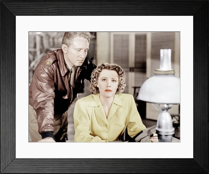 Framed Print : A GUY NAMED JOE, from left: Spencer Tracy, Irene Dunne, 1943