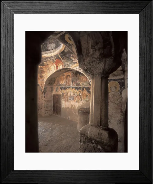 Framed Print : Church of Saint Naum. MACEDONIA. Ohrid. Paintings depicting Slavic apostles and their disciples. Late Byzantine art. AISA / Everett Collection**US SALES ONLY**
