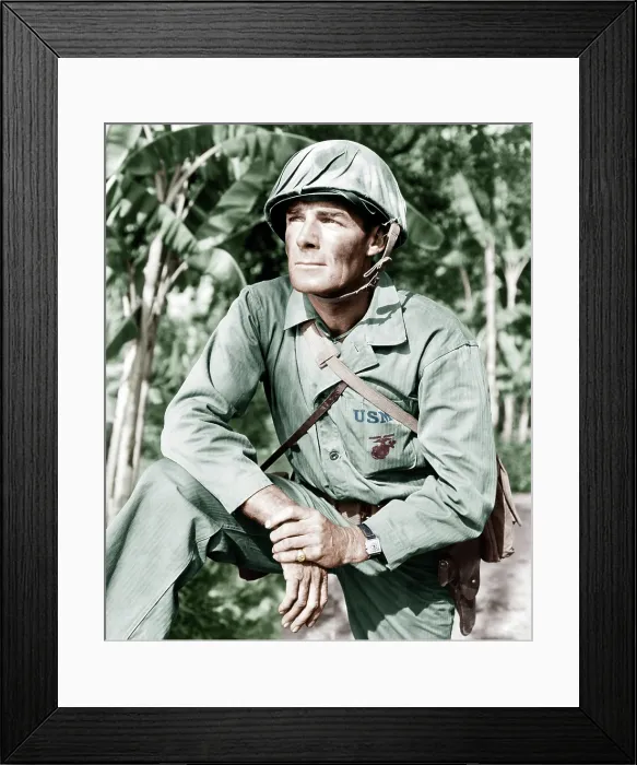 Framed Print : GUNG HO!, Randolph Scott, 1943