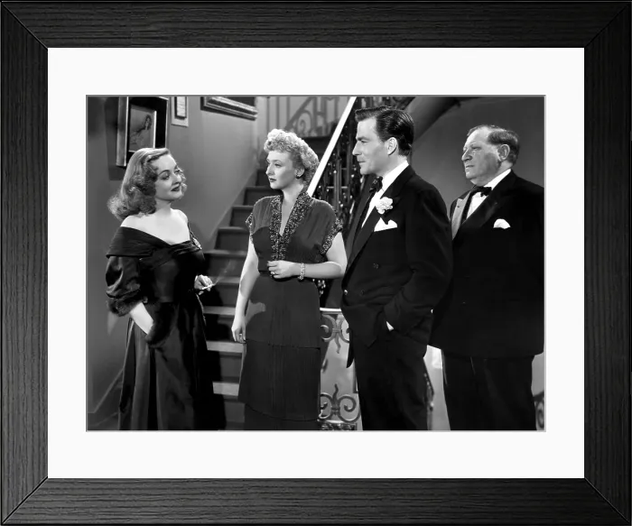 Framed Print : ALL ABOUT EVE, Bette Davis, Celeste Holm, Hugh Marlowe, Gregory Ratoff, 1950 TM and Copyright 20th Century-Fox Film Corp. All Rights Reserved