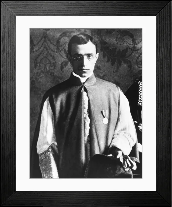 Framed Print : Eugenio Pacelli, the future Pope Pius XII, in London for the Coronation of King George V. June 1911. (CSU_2015_9_993)